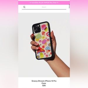 Mushroom wildflower case!!